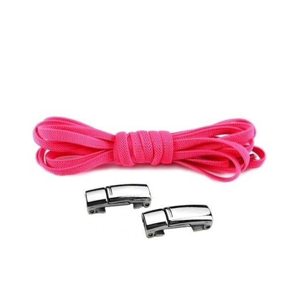 Cordones elásticos con cierre magnético. rosa oscuro