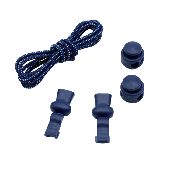 Cordones elásticos deportivos azul