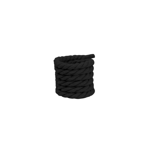 Cordones gruesos de algodón de 140 cm, elegantes cordones trenzados de algodón natural, estilo retro, resistentes, para zapatillas y botines. negro