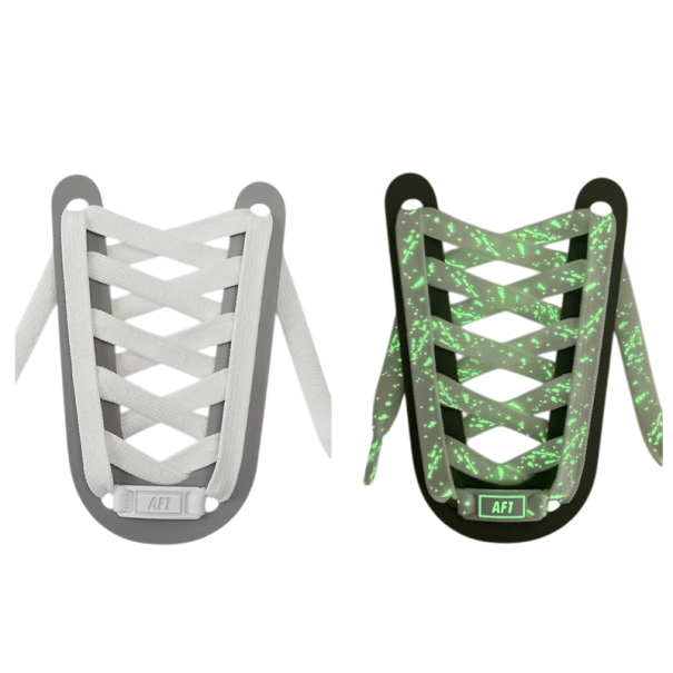 Cordones luminosos de 120 cm Cordones con estampado de salpicaduras Efectos de luz coloridos Accesorio de fiesta elegante Zapatos luminosos de moda para niños y adultos blanco