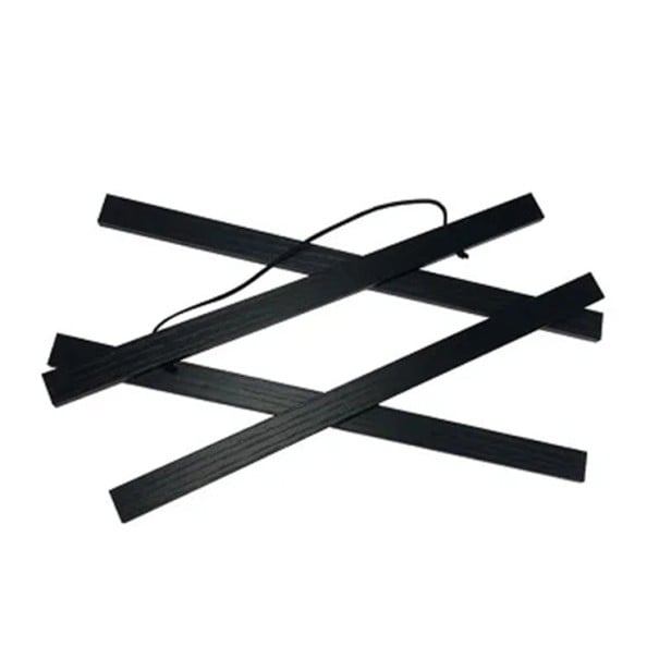 Cornice magnetica in legno di teak e pino da 21 cm per quadri, manifesti, tele pittoriche, cornice artistica da appendere, supporto nero