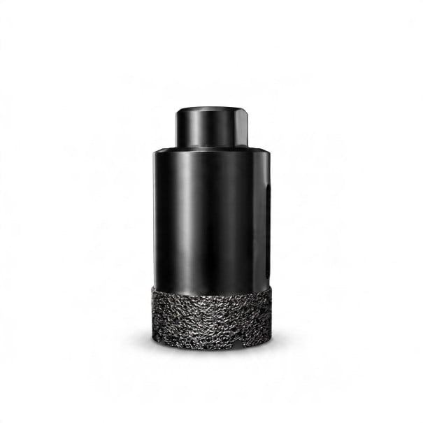 Corona de perforación de diamante de 40 mm con rosca M10 para amoladora angular Diamante soldado Negro Perforación en seco en baldosas, mármol 1