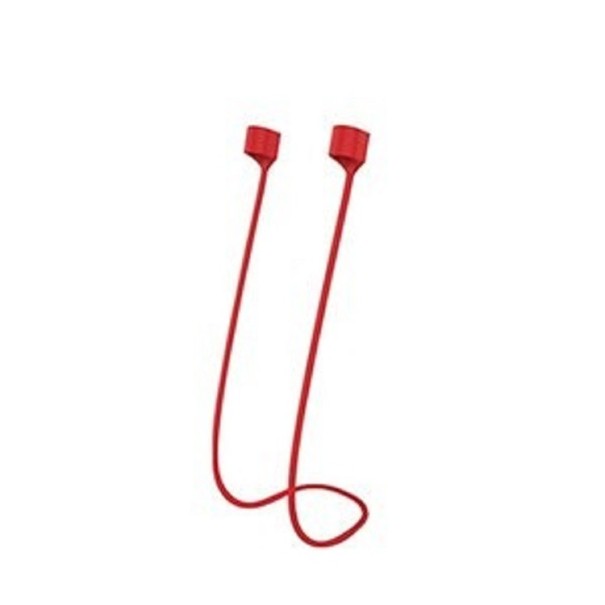 Correa de silicona para el cuello para Apple Airpods rojo
