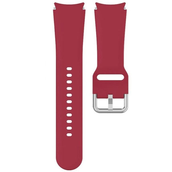Correa de silicona para Samsung Galaxy Watch 4 44 mm T856 burdeos