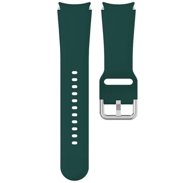 Correa de silicona para Samsung Galaxy Watch 4 44 mm T856 verde oscuro