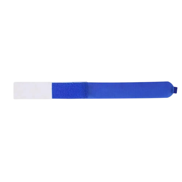 Correa de sujeción para esquís con velcro 48 × 5 cm nylon negro o azul cinta para unir y transportar esquís durante el transporte del equipo azul