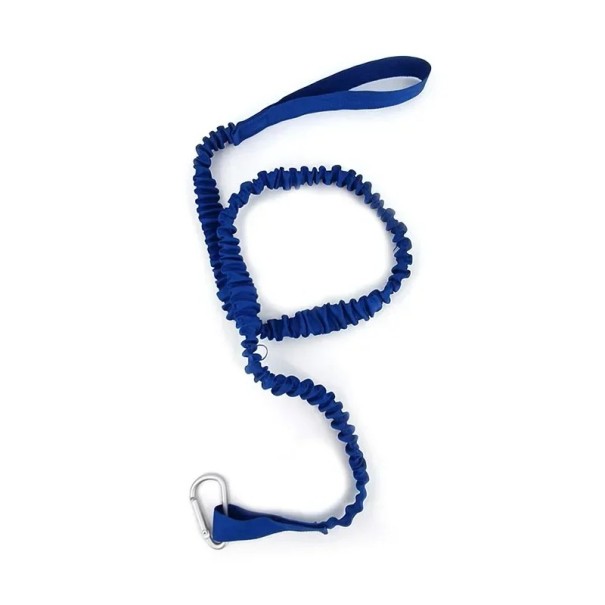 Correa elástica para kayak de 95-147 cm con cuerda de nylon ajustable y gancho de seguridad, accesorio para barcos azul