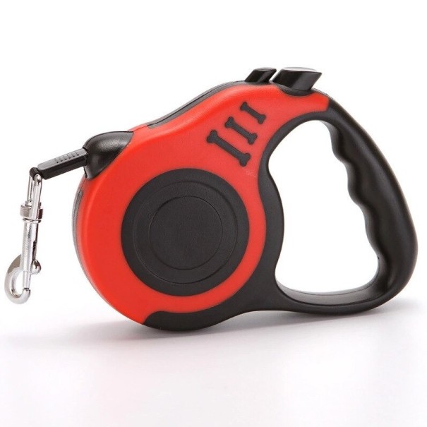 Correa para perros autorretráctil rojo 5 m