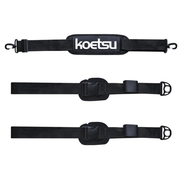 Correia de ombro ajustável 67–105×200 cm preta para surf, paddleboard, wakeboard e caiaque, correia resistente para transportar pranchas até 85 cm 1