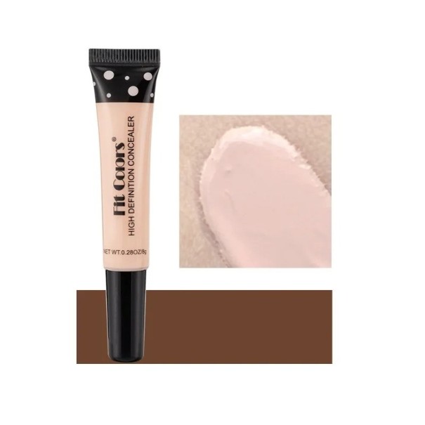Corretor líquido para cobrir imperfeições do rosto Corretor de alta cobertura para olheiras, acne, sardas e cicatrizes Base de cobertura à prova d'água 1