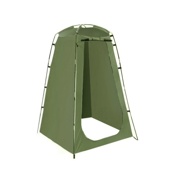 Cort de duș portabil impermeabil 1,9 x 1,2 m, cort de toaletă pliabil în aer liber, pentru camping, drumeții, duș și baie pe plajă verde