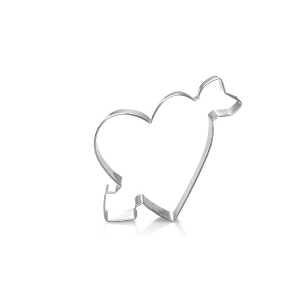 Cortador de galletas con forma de corazón y flecha de Cupido 1