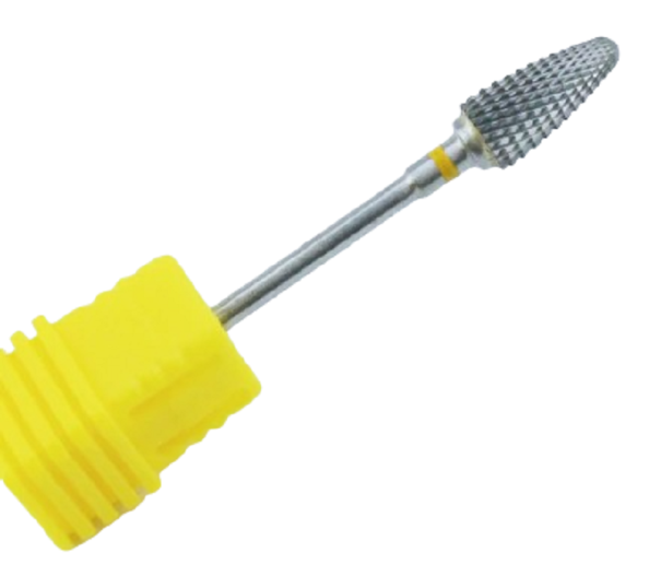 Cortador de manicura de diamante en forma de cono T821 amarillo