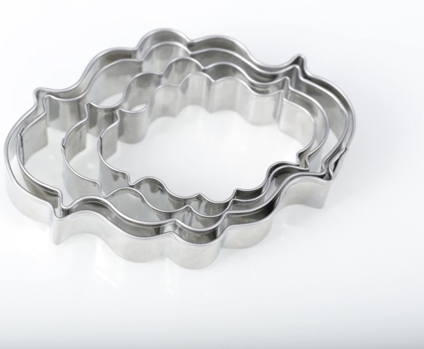 Cortadores de biscoitos em aço inoxidável em várias formas - 4 pcs 4