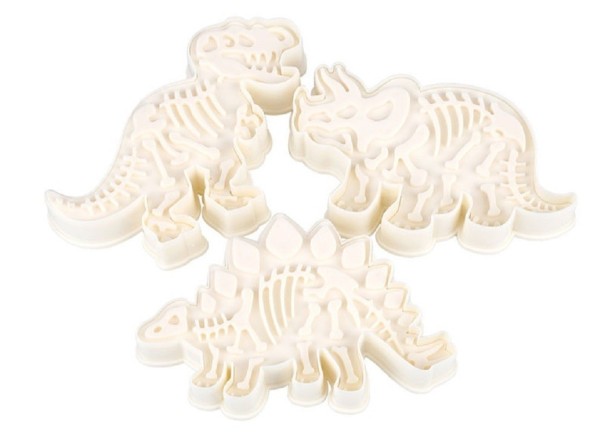 Cortadores de galletas de dinosaurios 3 piezas 1