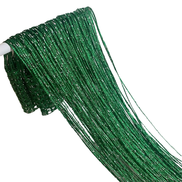 Cortina de cuerdas 1 x 2 m verde oscuro