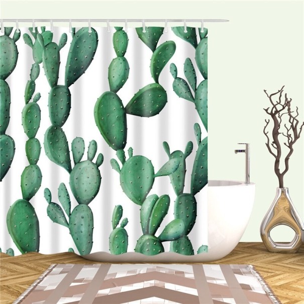 Cortina de ducha con cactus L 11