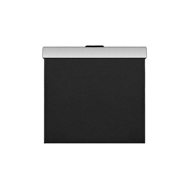 Coș de gunoi auto impermeabil, 27 x 26 cm, geantă de agățat din piele, cu suport magnetic cu lumină LED, buzunar de depozitare etanș negru