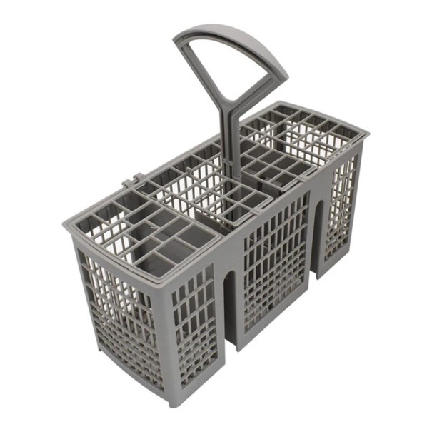 Coș pentru tacâmuri pentru mașina de spălat 22 x 11,5 x 9 cm cu mânere detașabile, universal, suport de rezervă pentru tacâmuri din plastic rezistent 1