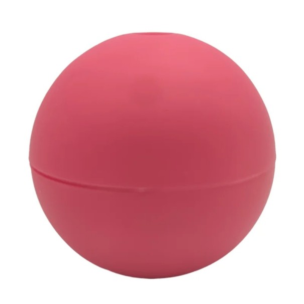 Cosmetic Ice Ball Made of Food-Grade Silicone for Refreshing Skin and Regenerating Skin in a Round Smooth Design red