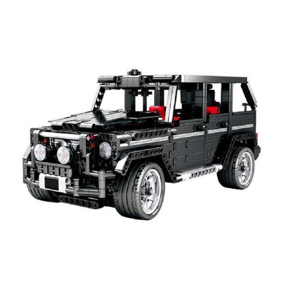 Costruzione auto nera 1388 pezzi 1