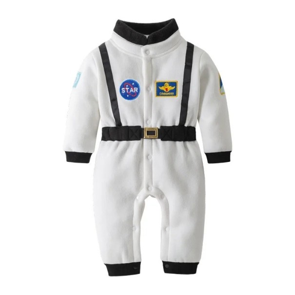 Costum de astronaut pentru copii Costum de astronaut pentru copii Costum de carnaval cosmonaut Costum de Halloween Costum de astronaut pentru copil mic alb 18-24 luni