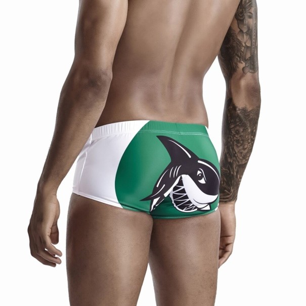 Costum de baie pentru bărbați cu rechin verde S