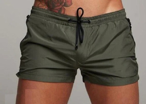 Costum de baie pentru bărbați F862 verde armată M