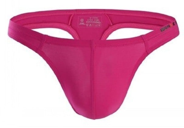 Costum de baie tanga barbati F983 roz închis L