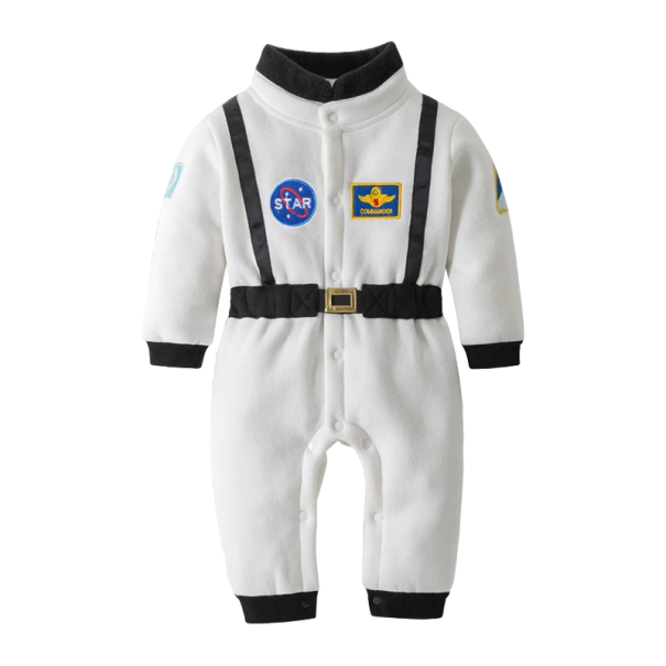 Costum de cosmonaut pentru copii alb 18-24 luni