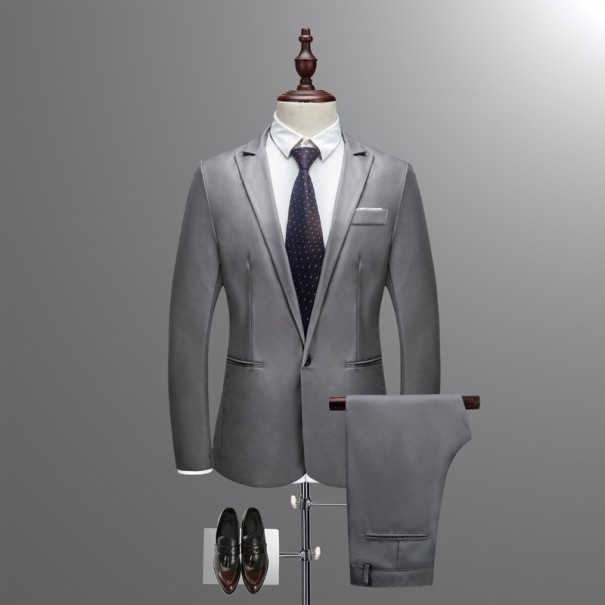 Costum formal pentru bărbați J2947 gri S