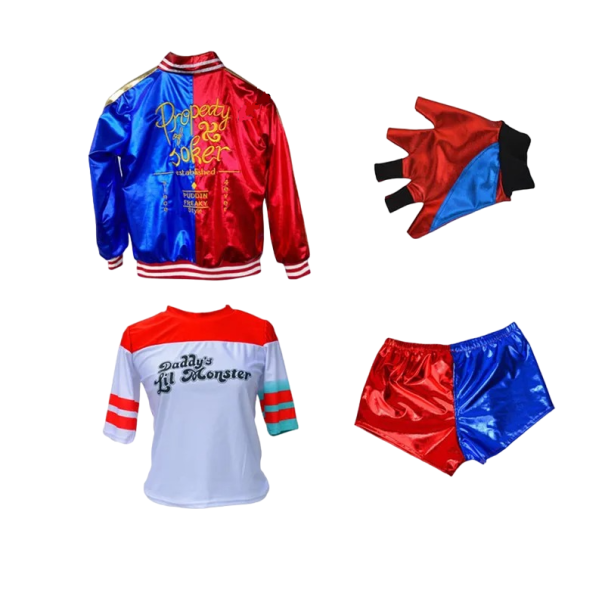 Costum Harley Quinn Costum Cosplay Harley Quinn Costum Carnaval Pentru Fete Costum Halloween 6