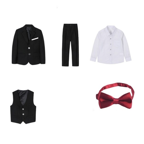 Costum pentru băieți B1324 negru 8 B