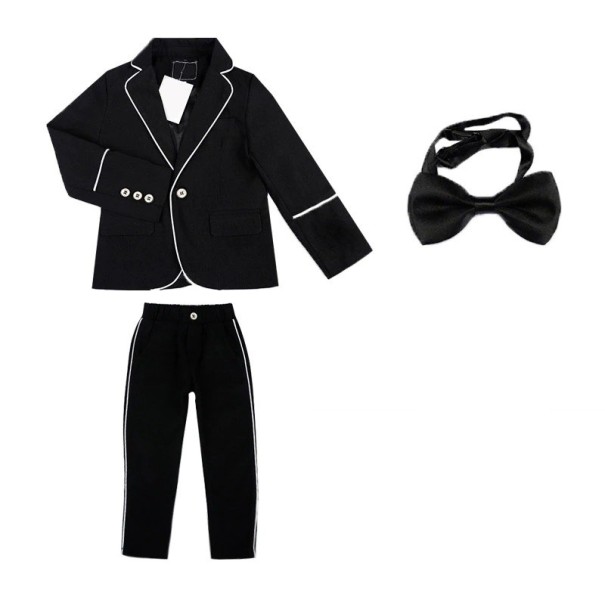 Costum pentru băieți B1348 negru 2