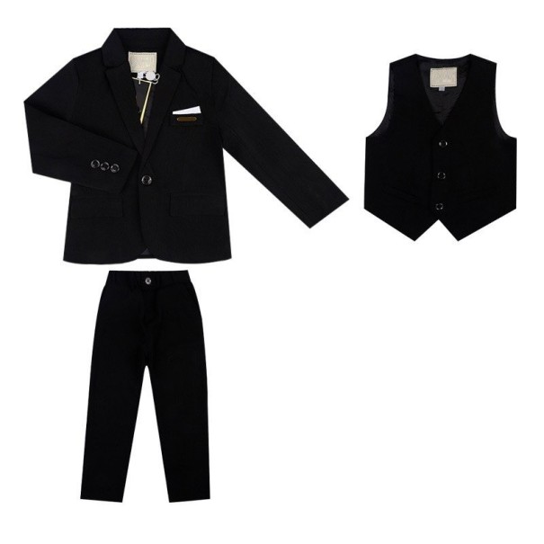 Costum pentru băieți B1362 negru 6
