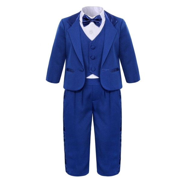Costum pentru băieți B1376 albastru 3