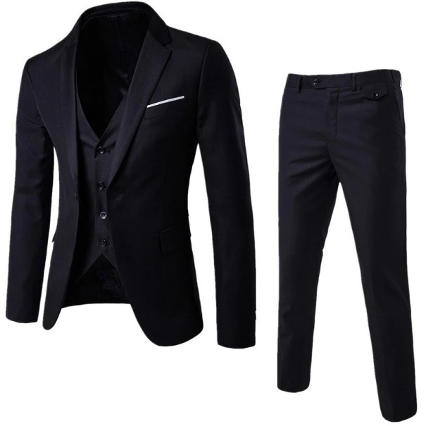 Costum pentru bărbați F320 negru XS