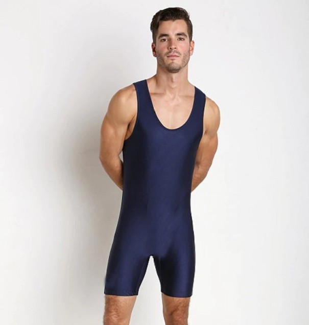 Costume de baie pentru bărbați F982 albastru inchis XXS