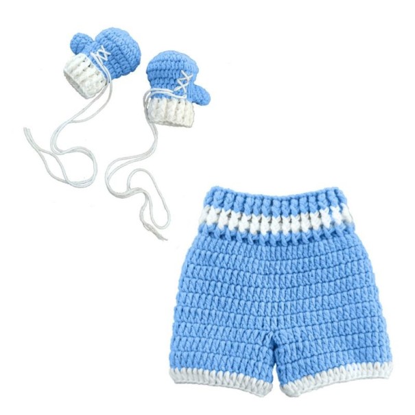 Costume per bambini da fotografo Boxer blu