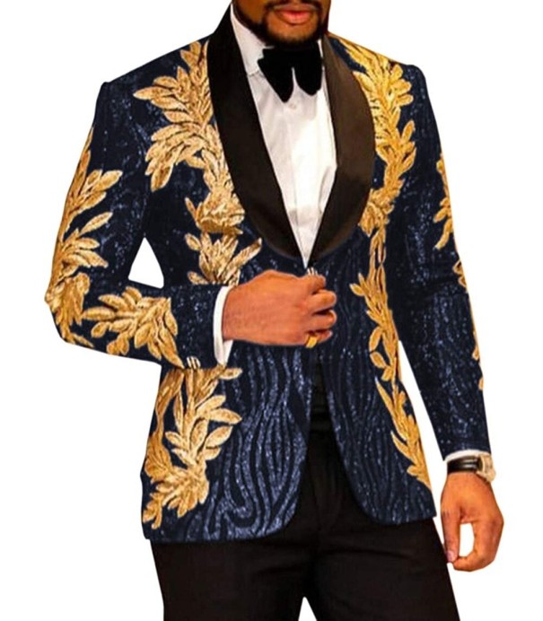 Costume pour homme A2620 bleu foncé M