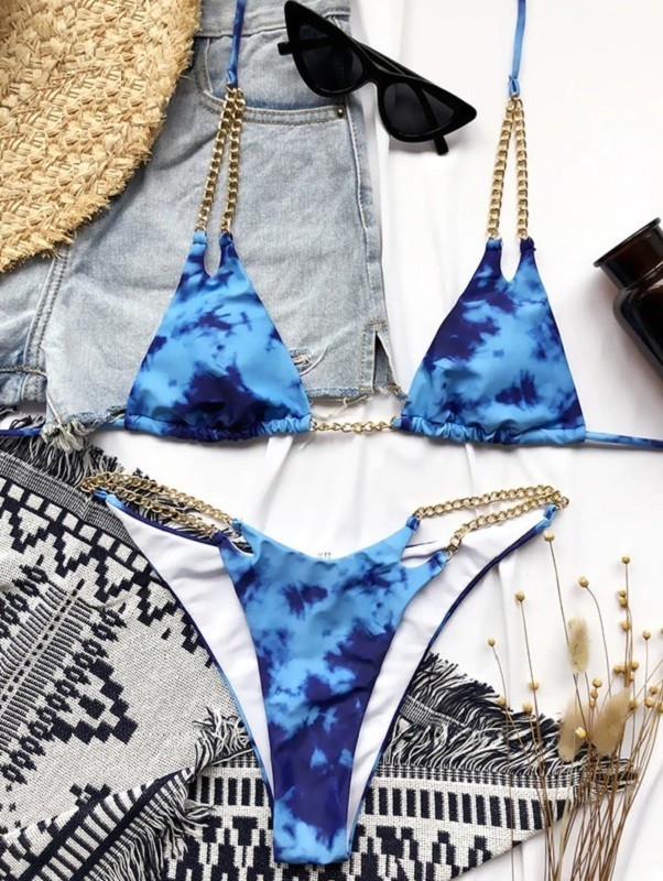 Costumi da bagno donna P308 blu L