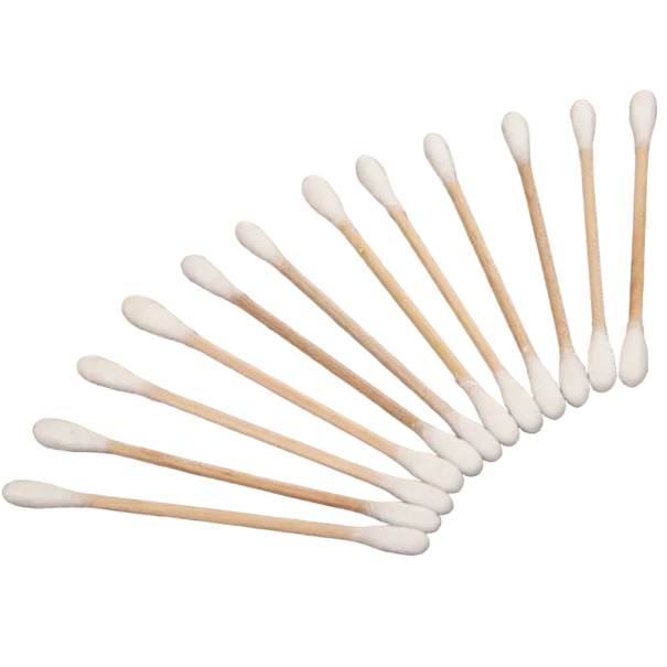 Cotton Wooden Buds Double-Ended Ear Swabs 500 pcs 1