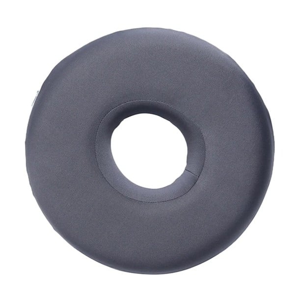 Coussin avec ouverture pour l'oreille 25 x 6 cm Coussin orthopédique pour dormir sur le côté Coussin en cas de douleur à l'oreille, de piercing gris
