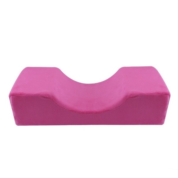 Coussin cosmétique rose foncé