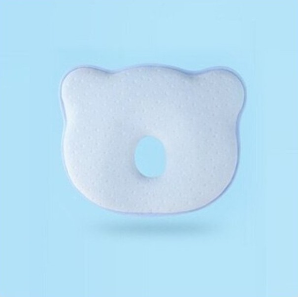 Coussin de tête pour nouveau-né bleu clair