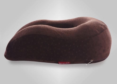 Coussin de voyage en mousse à mémoire J2955 marron