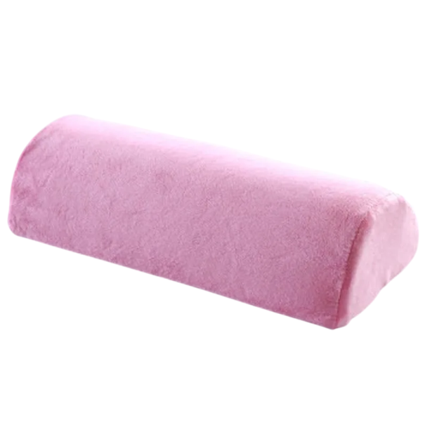 Coussin orthopédique en demi-lune entre les genoux 41x18x10 cm Mousse à mémoire de forme Sommeil sur le côté Soulagement de la douleur des hanches et du dos Housse en polyester rose