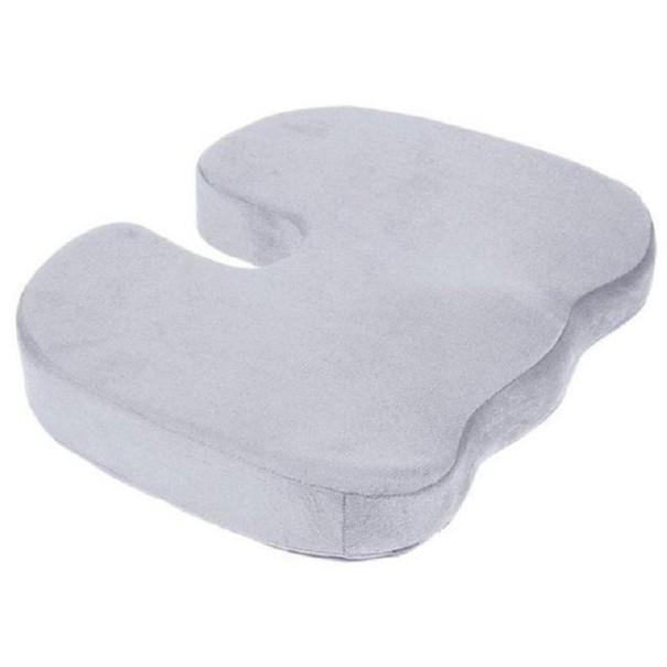 Coussin orthopédique en mousse à mémoire de forme gris