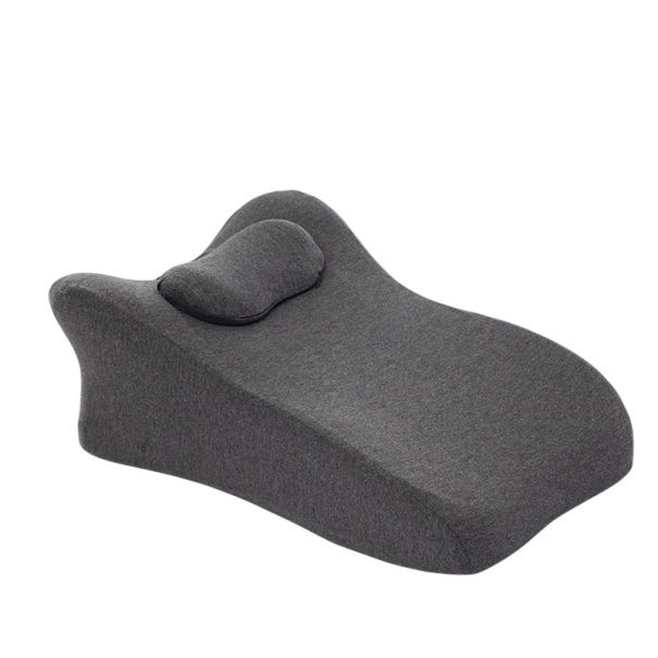 Coussin orthopédique multifonctionnel en mousse à mémoire de forme 60x42x23 cm Support de la colonne cervicale Courbure saine Design ergonomique noir