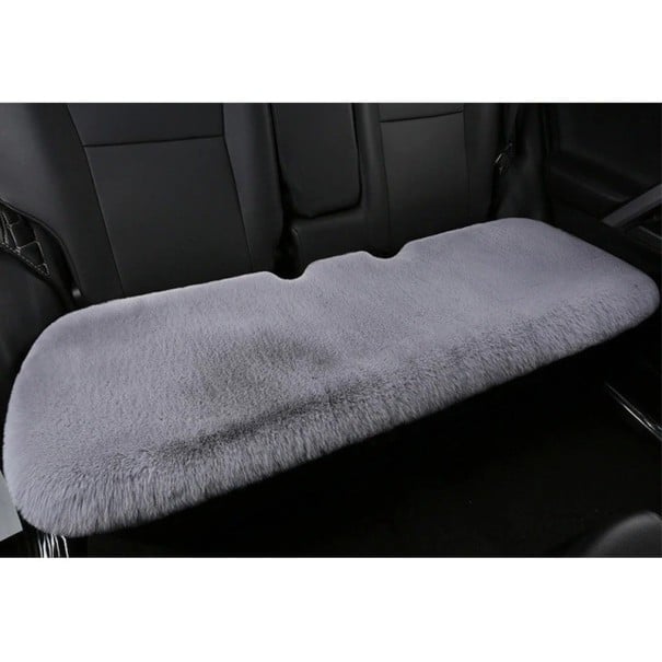 Coussin pour sièges arrière de voiture Coussin en peluche pour sièges arrière de voiture Housse chaude pour siège de voiture gris